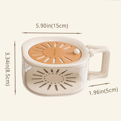 2 In 1 Fruit Strainer Container With Lid