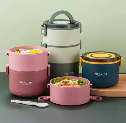 Adult Bento Lunch Box, Leakproof Portable Food Container, Outdoor Camping Picnic Lunch Box