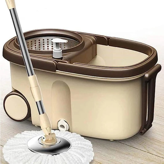 Spin Bucket Mop, Household Magic Spin Mop Bucket, Double Drive Hand Pressure Rotating Mop
