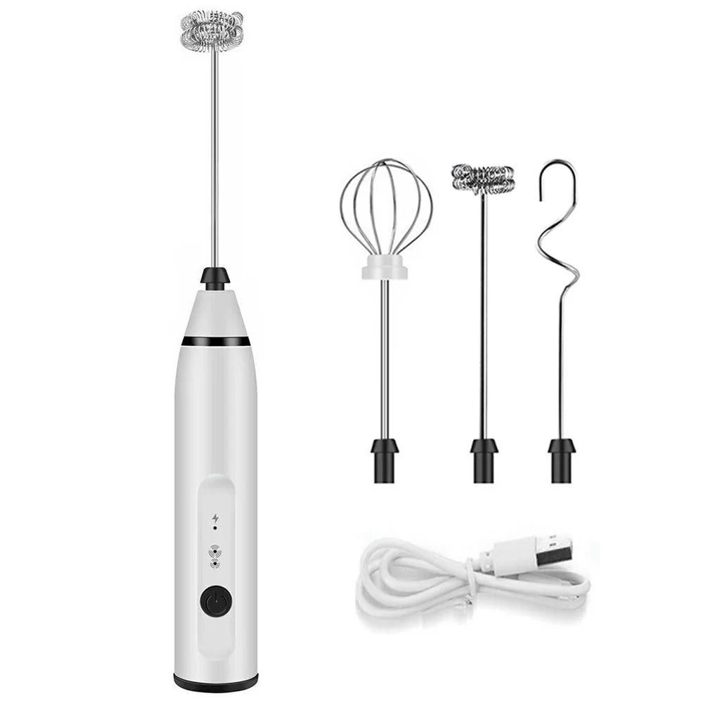 Coffee Beater USB Rechargeable Handheld Coffee Blender Milk Shaker