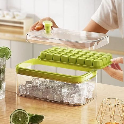 Ice Tray Set, Ice Mold, Easy To Release, Household Kitchen Ice Mold Box, Ice Box